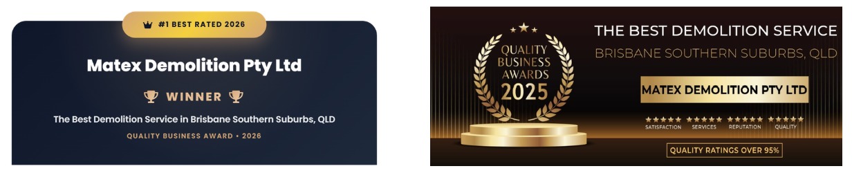 Matex Demolition Pty Ltd award recognition